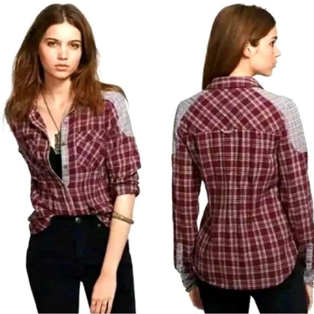 free people catch up with me flannel L